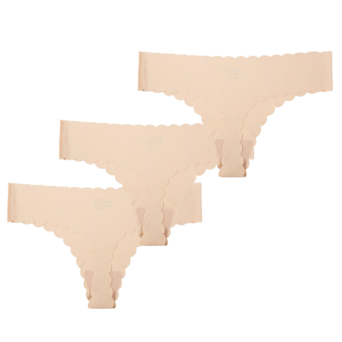 Pack of 3 invisible panties - Solid color