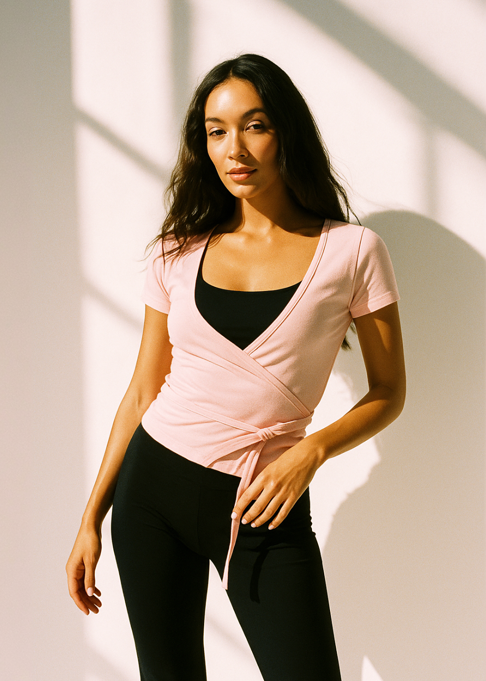 Wrap top - Ballet Soft - Short sleeves